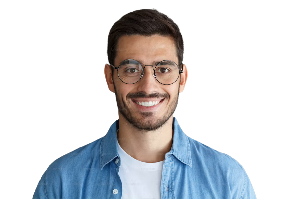 Restorative dental care patient smiling confidently